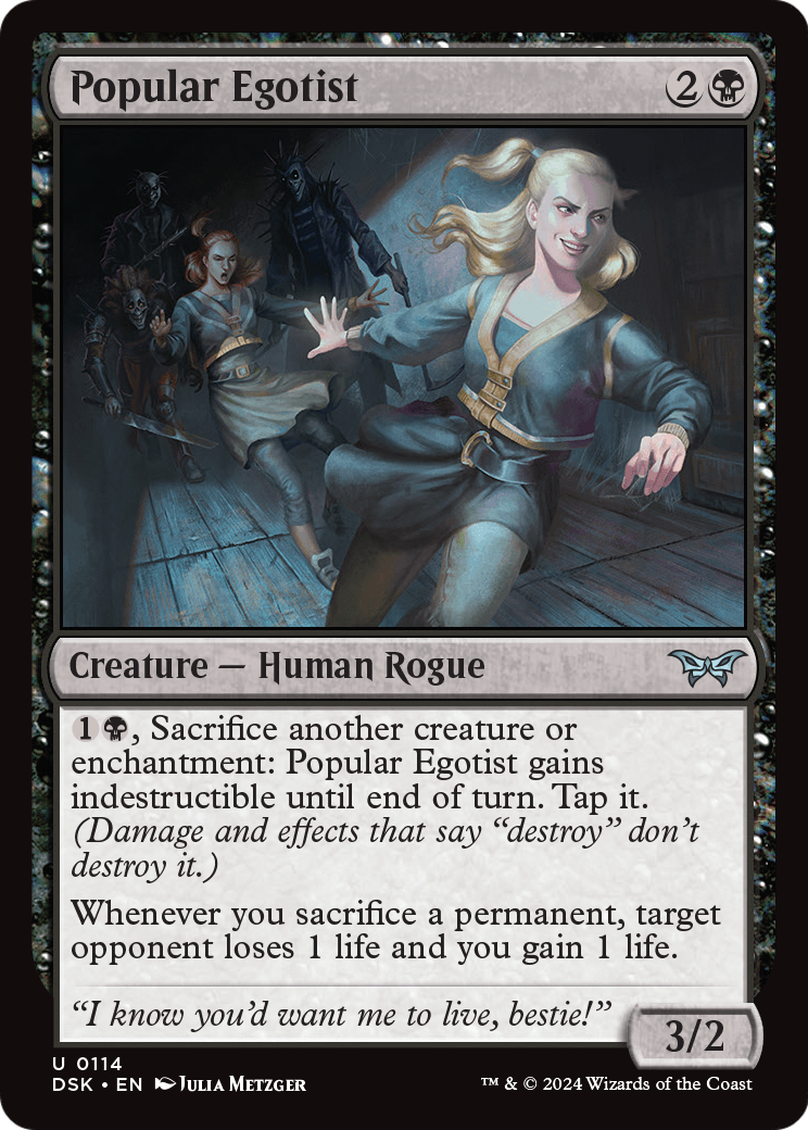 Popular Egotist (DSK-114) - Duskmourn: House of Horror Foil