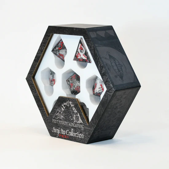 Junji Ito Sharp Edge Resin Dice Set (Pre-Order)