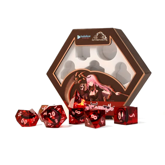 Mori Calliope Sharp Edge Resin Dice Set (Pre-Order)
