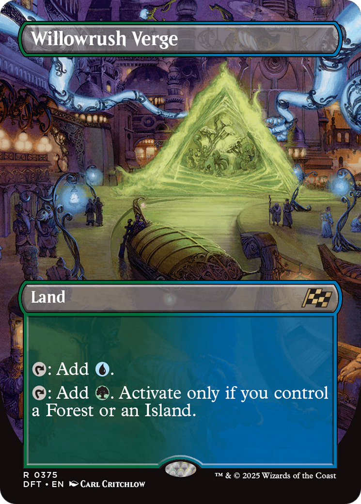 Willowrush Verge (DFT-375) - Aetherdrift (Borderless) Foil
