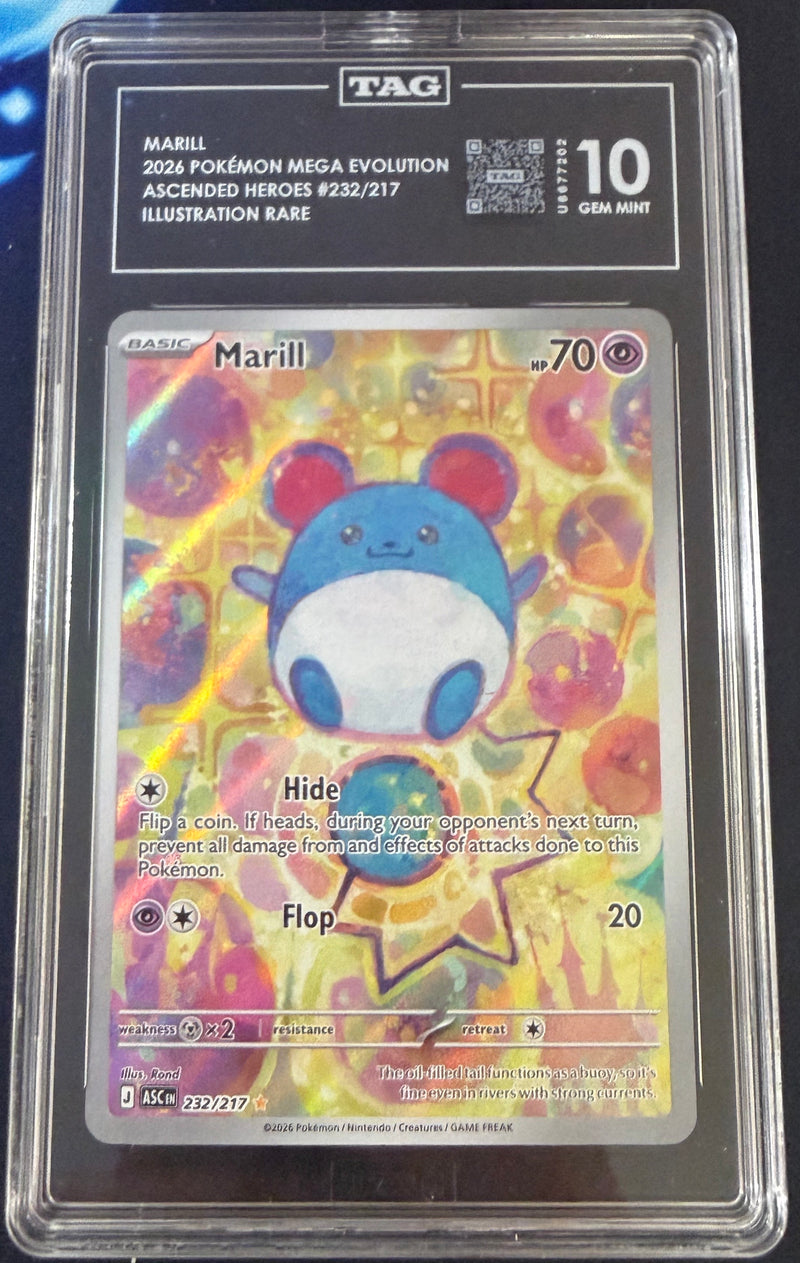 2026 English Pokemon MARILL 232/217 TAG 10