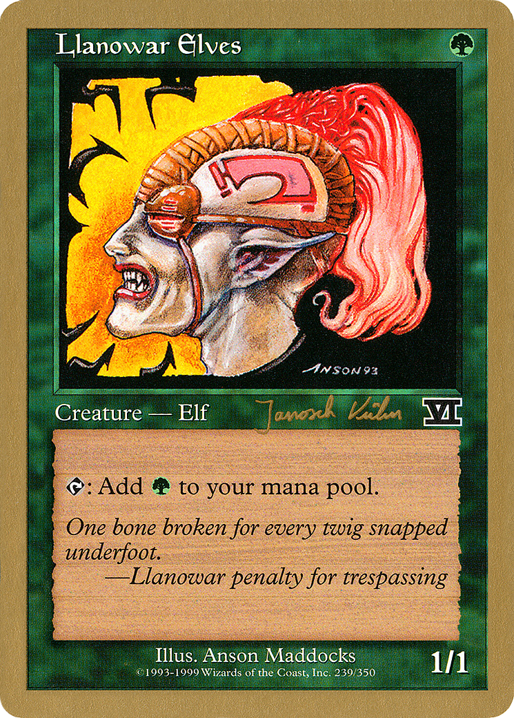 Llanowar Elves (WCD-JK239) - World Championship Decks 2000