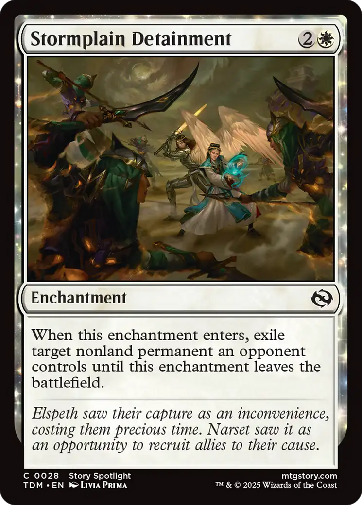 Stormplain Detainment (TDM-028) - Tarkir: Dragonstorm: (enchantment) Foil