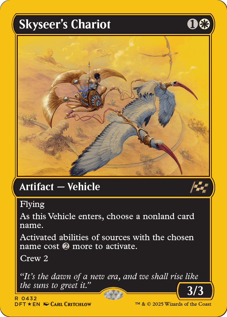 Skyseer's Chariot (First-Place Foil) (DFT-432) - Aetherdrift Foil