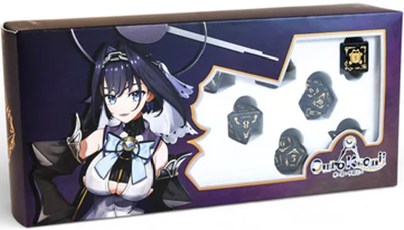 Ouro Kronii Blue Sandstone Dice Set (Pre-Order)