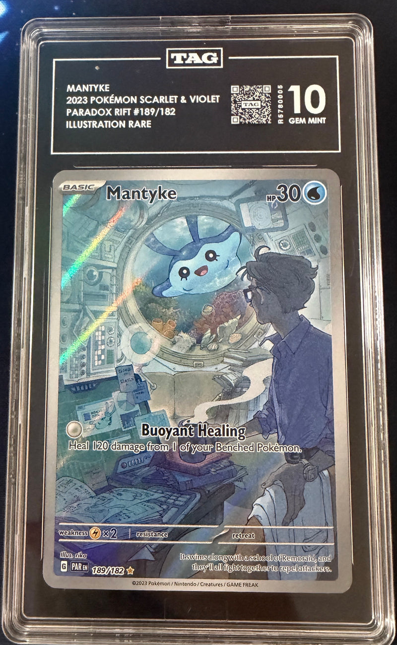2023 English Pokemon Mantyke 189/182 TAG 10