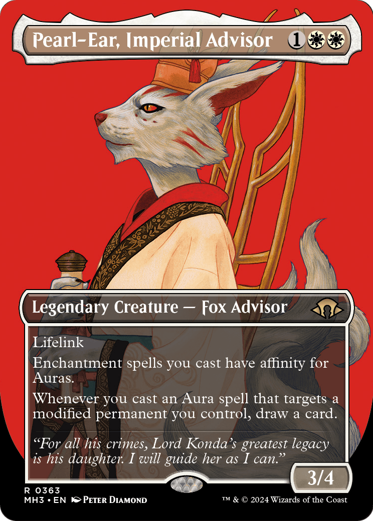 Pearl-Ear, Imperial Advisor (Borderless) (MH3-363) - Modern Horizons 3 (Borderless) Foil