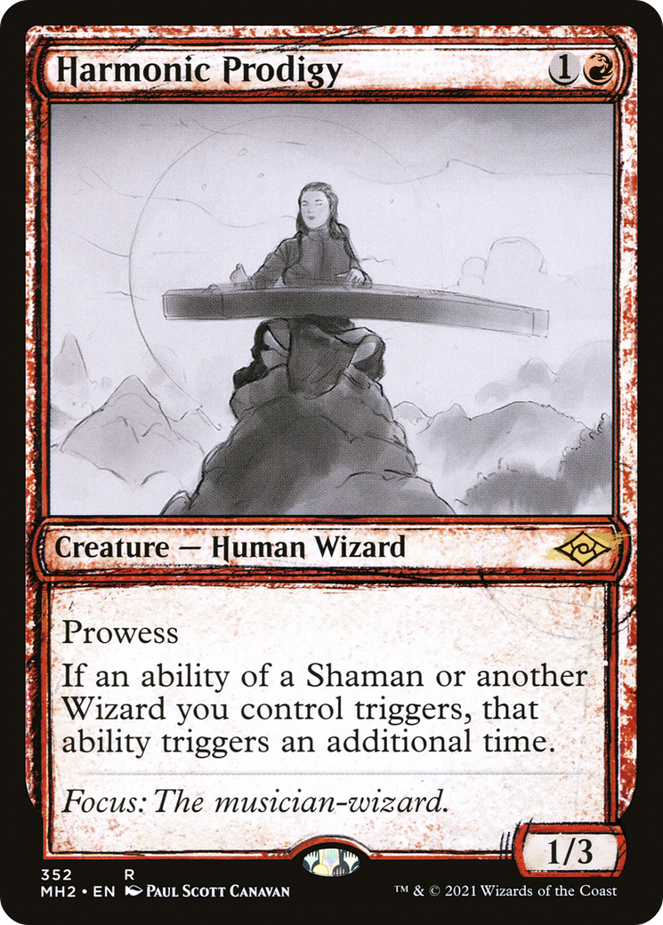 Harmonic Prodigy (Showcase) (MH2-352) - Modern Horizons 2: (Showcase) Foil