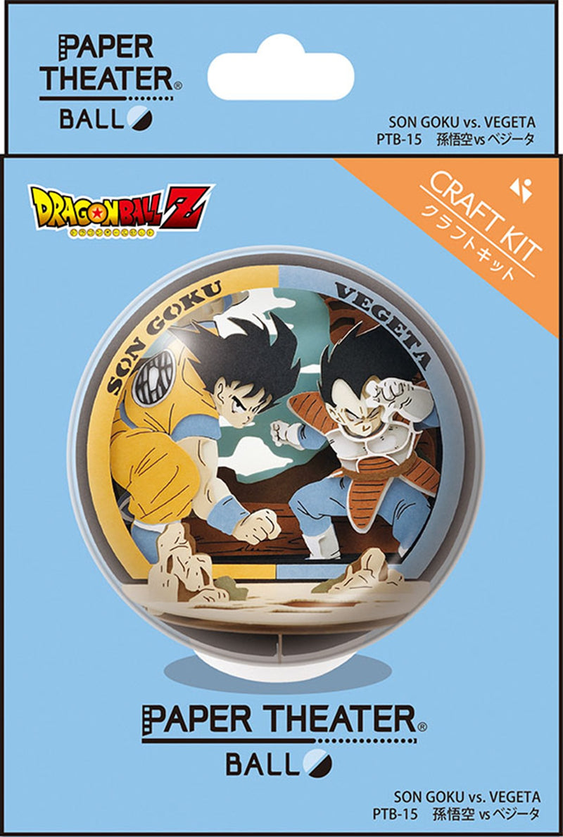 Ensky Paper Theater Ball Dragon Ball Z PTB-15X Son Goku VS Vegeta 6CT (Pre-Order)