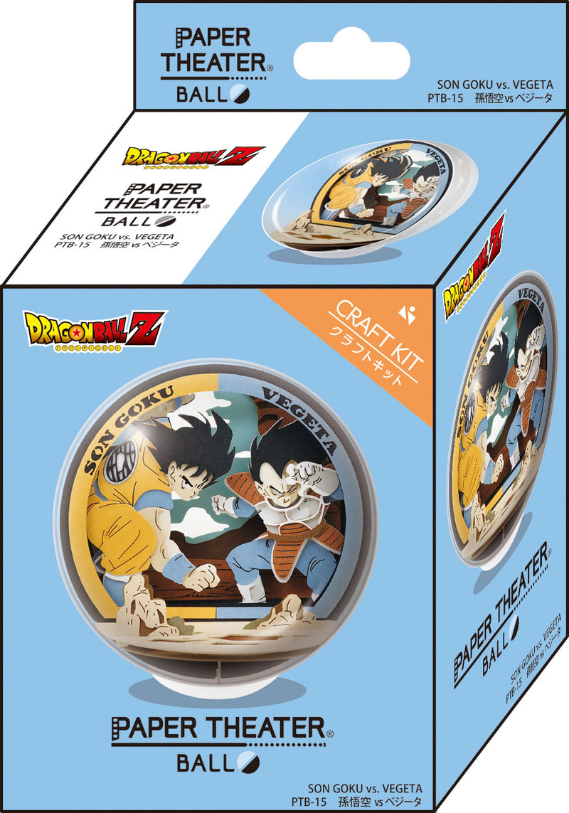 Ensky Paper Theater Ball Dragon Ball Z PTB-15X Son Goku VS Vegeta 6CT (Pre-Order)