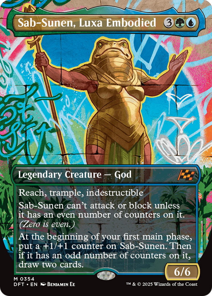 Sab-Sunen, Luxa Embodied (Borderless) (DFT-354) - Aetherdrift (Borderless) Foil