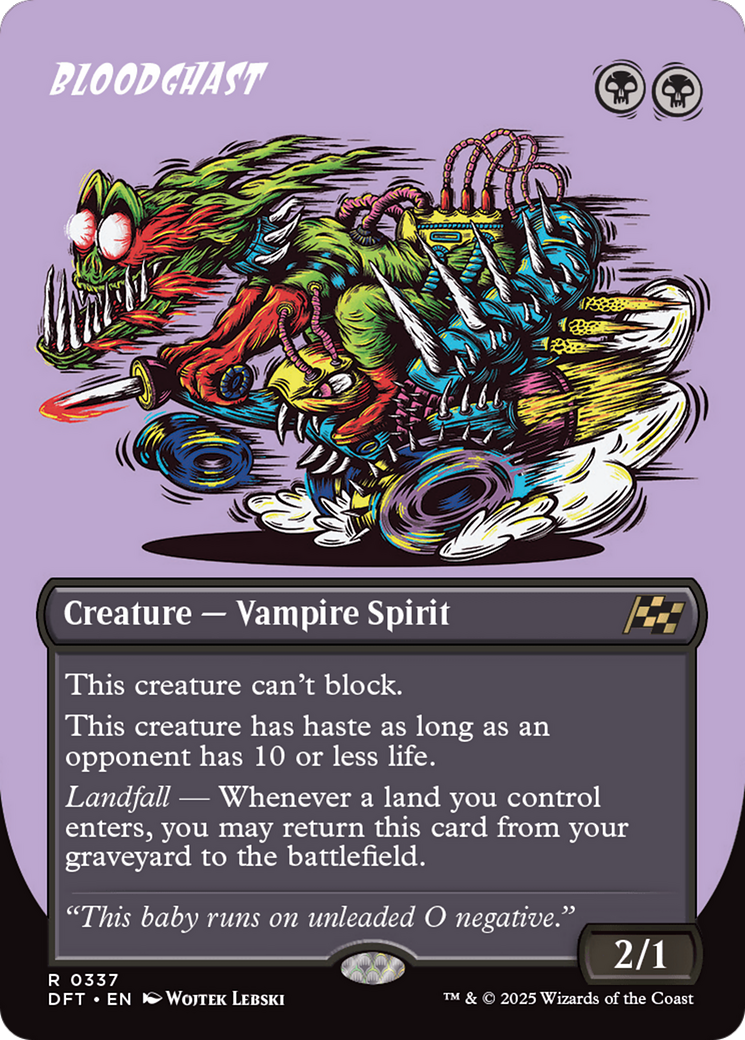 Bloodghast (Borderless) (DFT-337) - Aetherdrift (Borderless) Foil