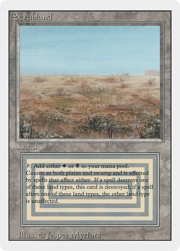Scrubland (3ED-) - Revised Edition