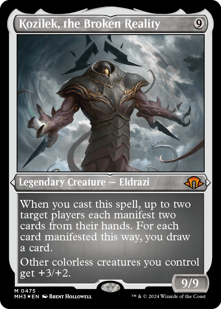 Kozilek, the Broken Reality (Foil Etched) (MH3-475) - Modern Horizons 3 Foil