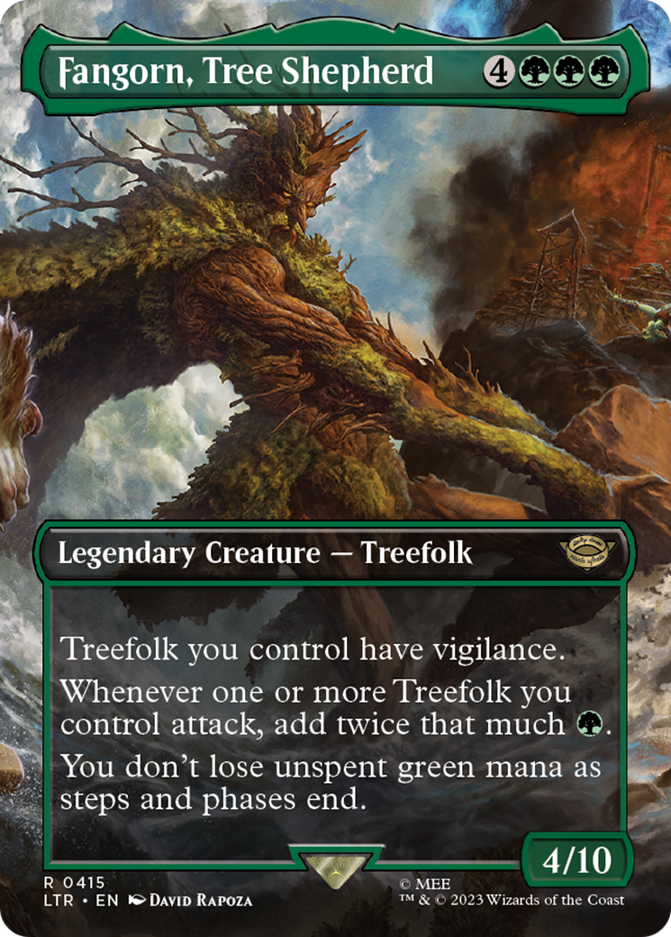 Fangorn, Tree Shepherd (Borderless) (LTR-415) - The Lord of the Rings: Tales of Middle-earth (Borderless) Foil