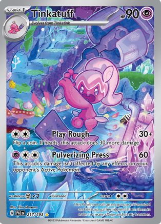 Tinkatuff 217/193  - Holofoil SV02 Paldea Evolved - Illustration Rare