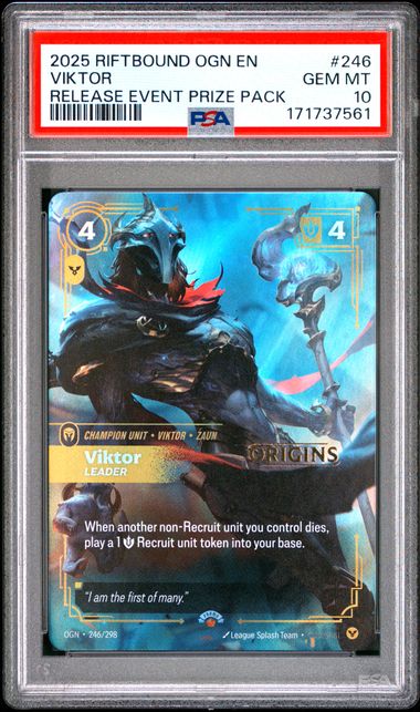 2025 English Riftbound Viktor 246/298 PSA 10