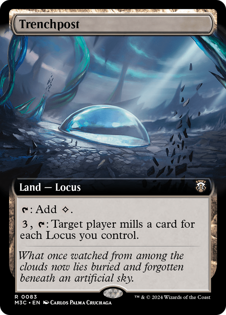 Trenchpost (Extended Art) (M3C-083) - Modern Horizons 3 Commander: (Extended Art)