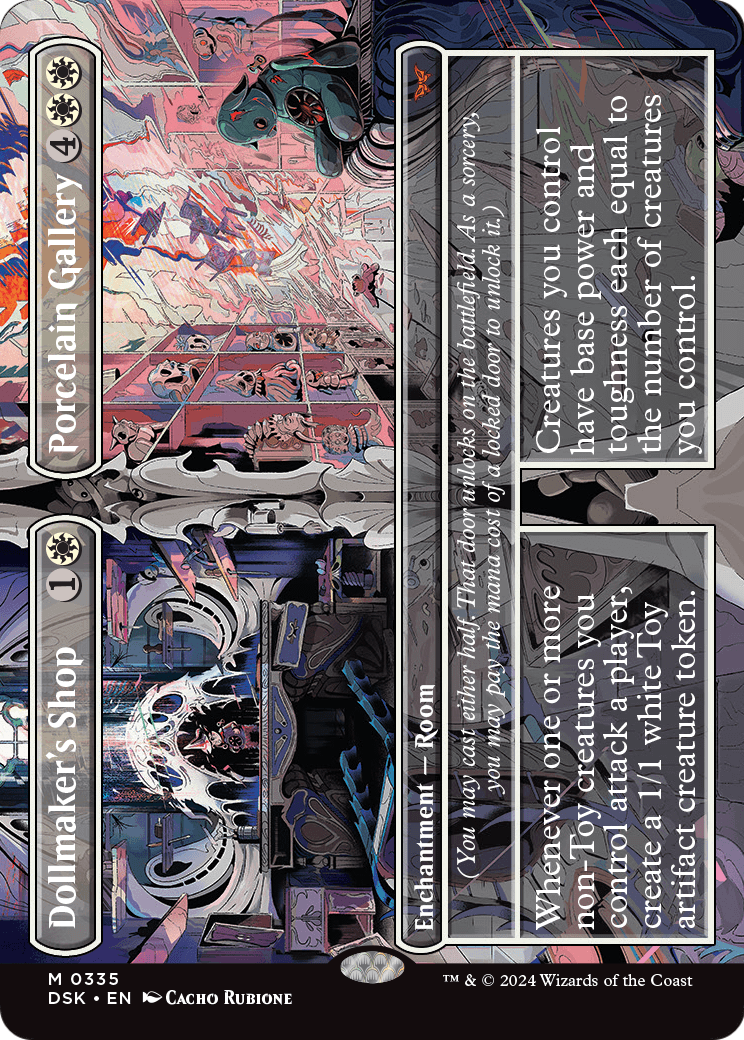Dollmaker's Shop // Porcelain Gallery (Borderless) (DSK-335) - Duskmourn: House of Horror (Borderless) Foil