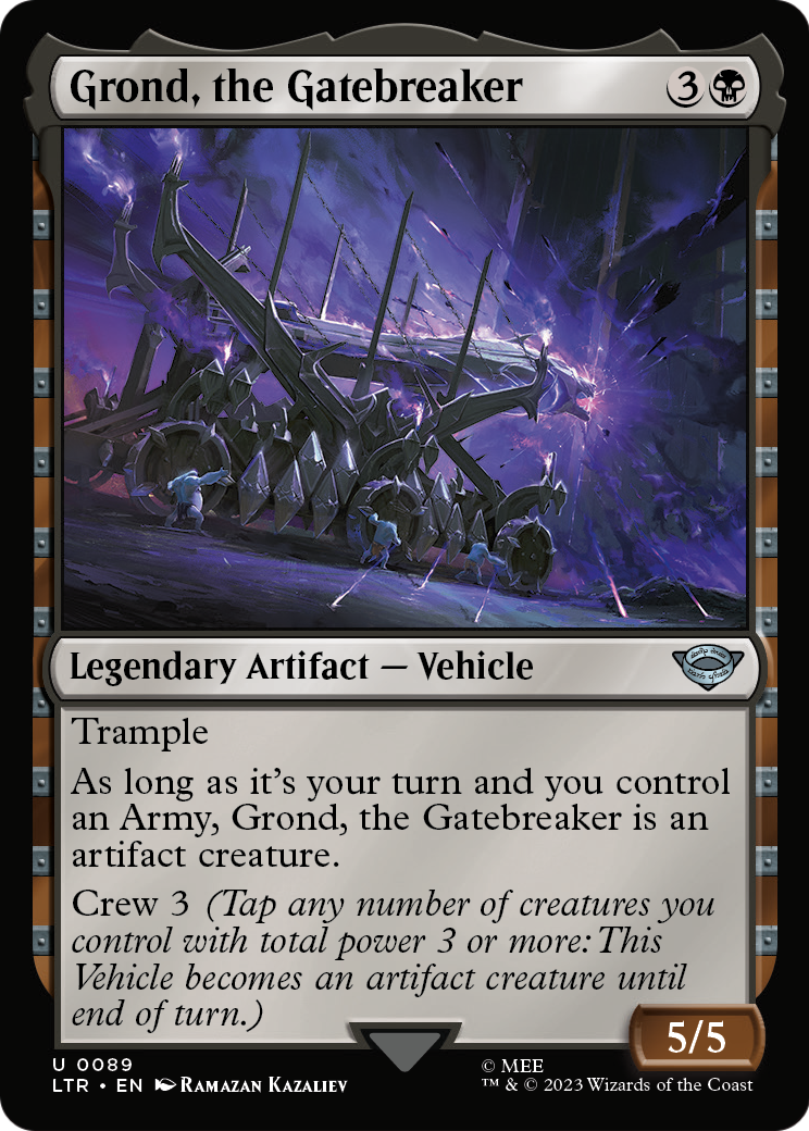 Grond, the Gatebreaker (LTR-089) - The Lord of the Rings: Tales of Middle-earth Foil