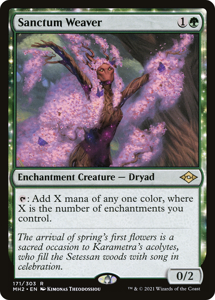 Sanctum Weaver (MH2-171) - Modern Horizons 2: (enchantment) Foil