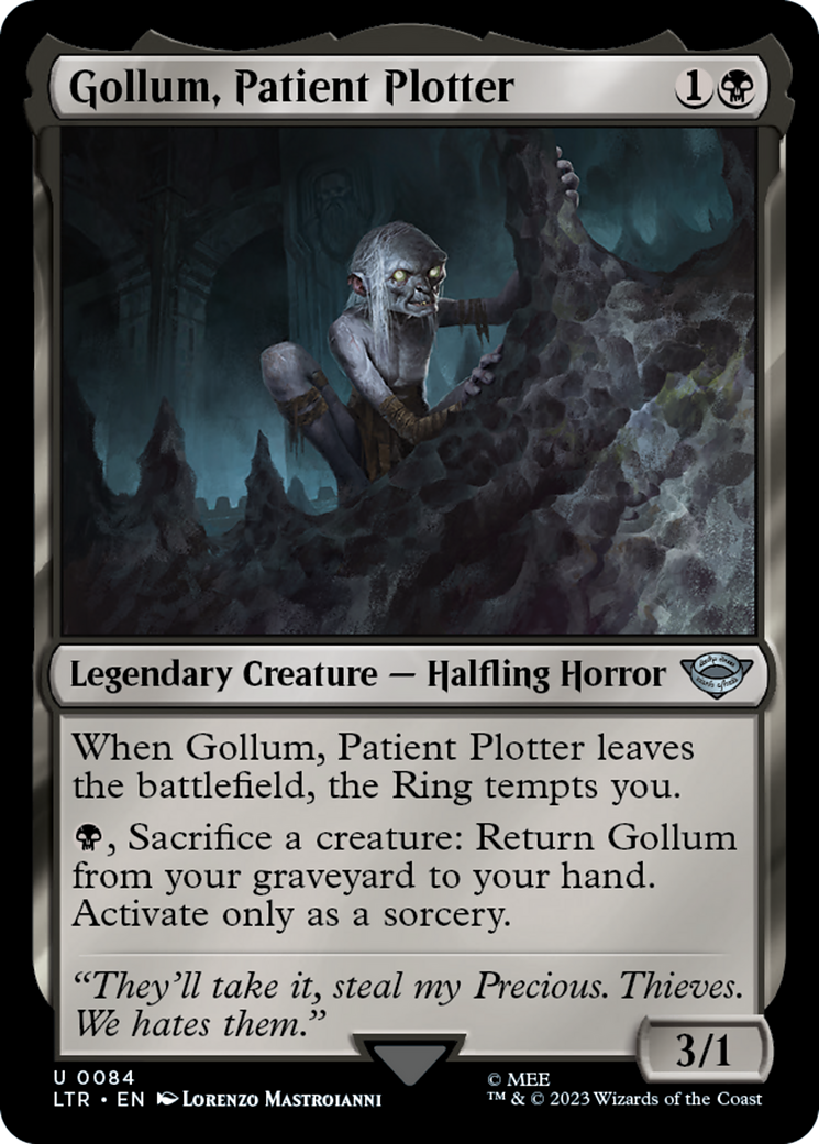 Gollum, Patient Plotter (LTR-084) - The Lord of the Rings: Tales of Middle-earth Foil