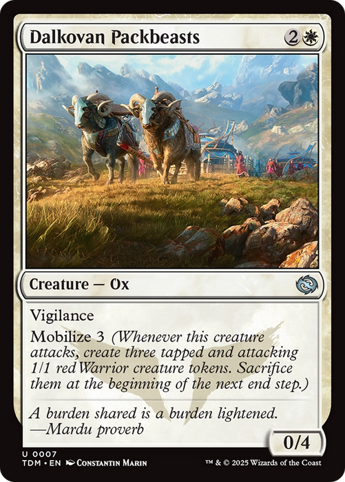 Dalkovan Packbeasts (TDM-007) - Tarkir: Dragonstorm Foil