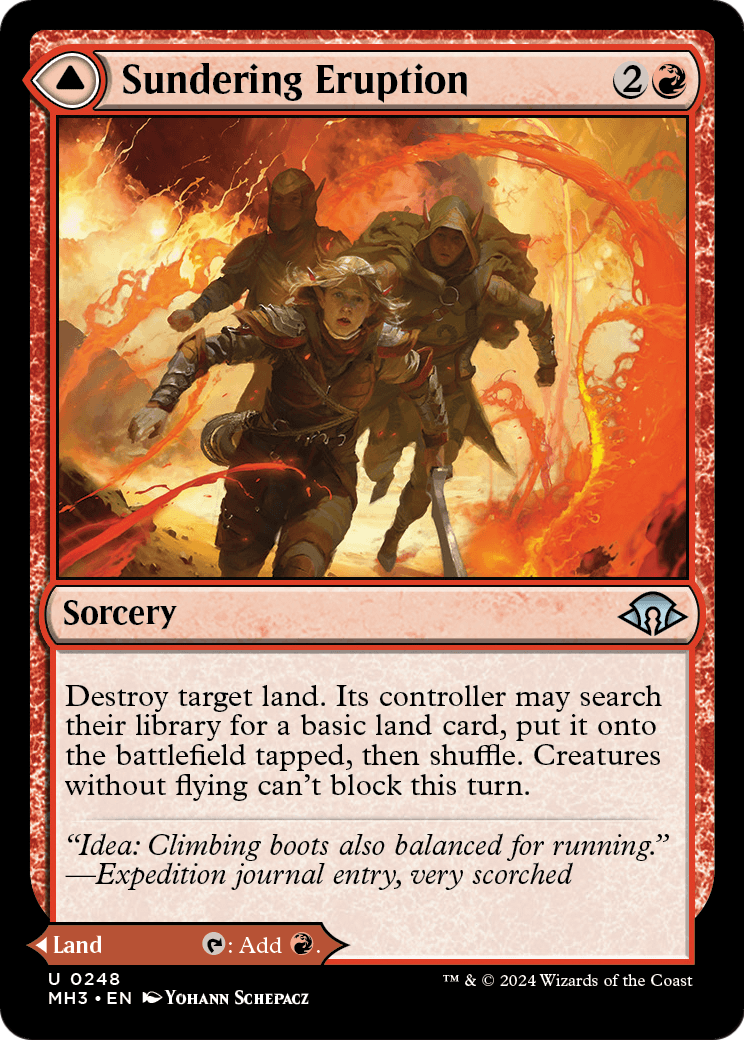 Sundering Eruption (MH3-248) - Modern Horizons 3 Foil