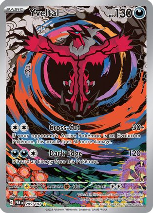 Yveltal 205/182  - Holofoil SV04 Paradox Rift - Illustration Rare
