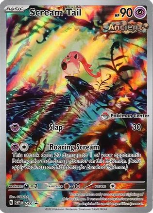 Scream Tail 065 (Pokemon Centre)  - Holofoil SV Scarlet & Violet Promo Cards - Promo