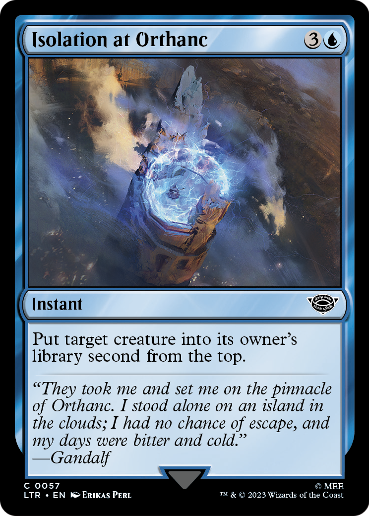 Isolation at Orthanc (LTR-057) - The Lord of the Rings: Tales of Middle-earth Foil