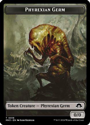 Phyrexian Germ // Zombie Double-Sided Token (MH3-16 // 21) - Modern Horizons 3 Foil