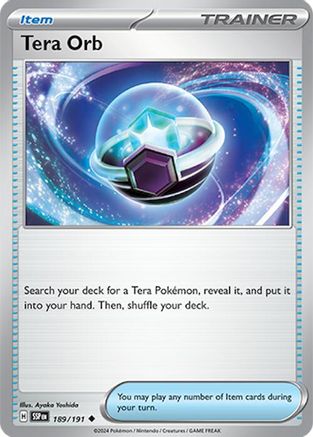 Tera Orb 189/191  SV08 Surging Sparks - Uncommon