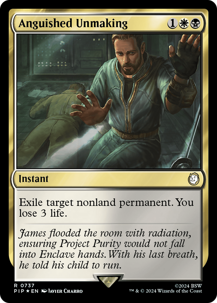 Anguished Unmaking (Surge Foil) (PIP-737) - Fallout Foil