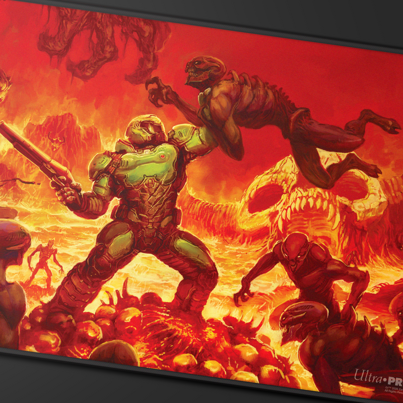 Up Playmat Doom Creatures Of Hell Black Stitched (Pre-Order)