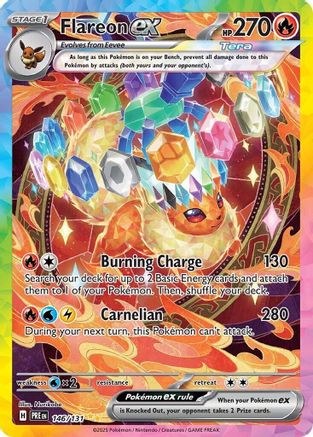 Flareon ex 146/131  - Holofoil SV Prismatic Evolutions - Special Illustration Rare