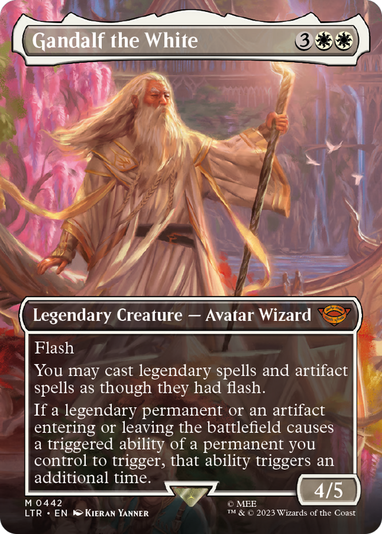 Gandalf the White (Borderless) (LTR-442) - The Lord of the Rings: Tales of Middle-earth (Borderless)