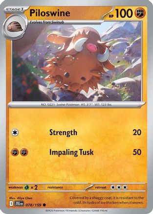 Piloswine 078/159  SV09 Journey Together - Common