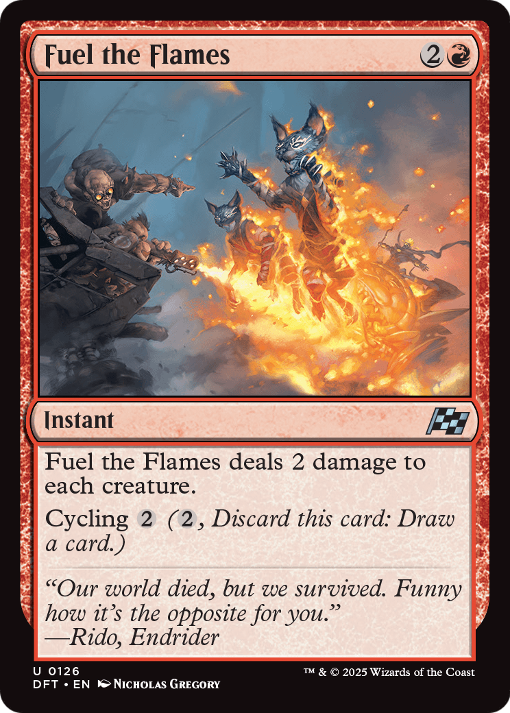 Fuel the Flames (DFT-126) - Aetherdrift Foil