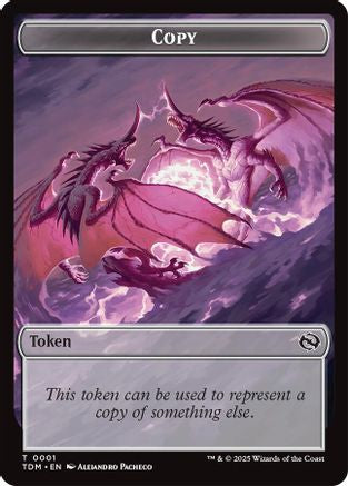 Copy // Monk Double-Sided Token (TDM-1 // 3) - Tarkir: Dragonstorm
