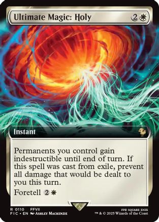 Ultimate Magic: Holy (Extended Art) (FIC-110) - Commander: FINAL FANTASY