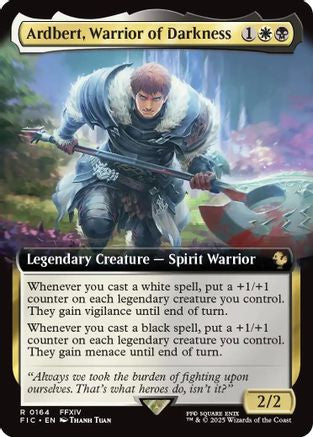 Ardbert, Warrior of Darkness (Extended Art) (FIC-164) - Commander: FINAL FANTASY