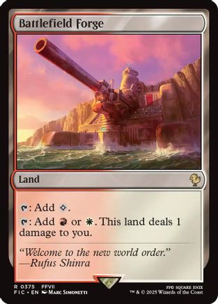 Battlefield Forge (Surge Foil) (FIC-375) - Commander: FINAL FANTASY Foil