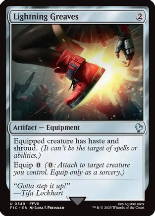 Lightning Greaves (Surge Foil) (FIC-349) - Commander: FINAL FANTASY Foil