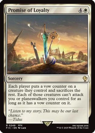 Promise of Loyalty (Surge Foil) (FIC-249) - Commander: FINAL FANTASY Foil