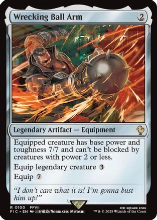 Wrecking Ball Arm (Surge Foil) (FIC-100) - Commander: FINAL FANTASY Foil