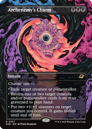 Archenemy's Charm (Borderless) (EOE-307) - Edge of Eternities Foil