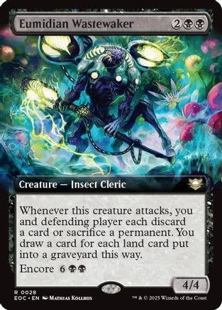 Eumidian Wastewaker (Extended Art) (EOC-028) - Commander: Edge of Eternities