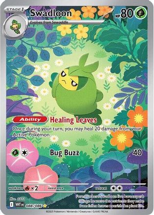 Swadloon 088/086  - Holofoil SV White Flare - Illustration Rare