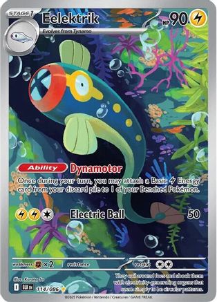 Eelektrik 114/086  - Holofoil SV Black Bolt - Illustration Rare